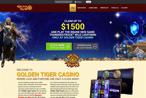 golden tiger online casino login